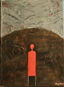 Háború 40×30 akril 2025